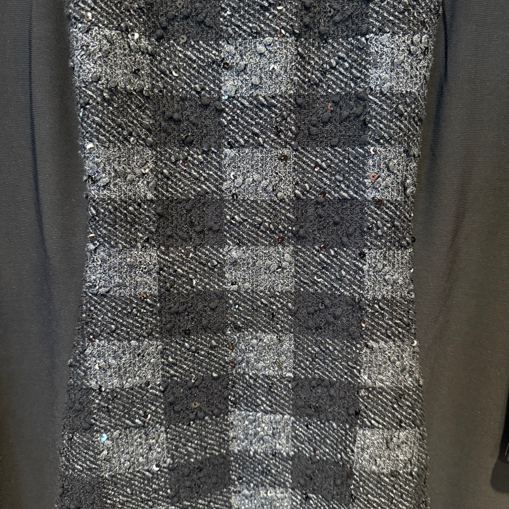 Black Plaid Midi Dress - Picture 4 of 9